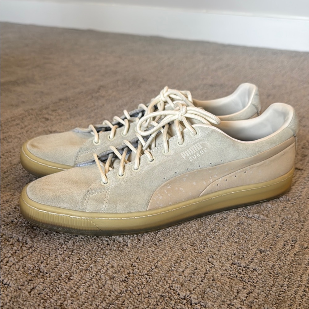 Puma Suede Naturel Whisper White Men’s Sneakers